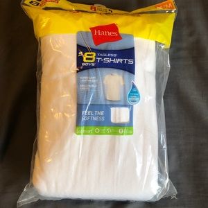 Boys white undershirts